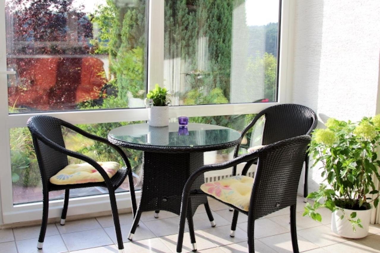 Ferienwohnung Fuldatalblick Buitenkant foto